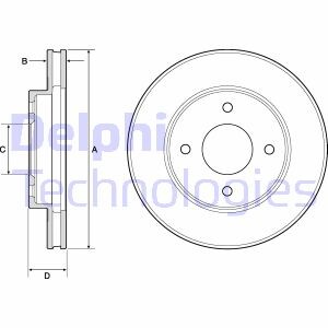 Гальмiвнi диски Delphi BG4742C