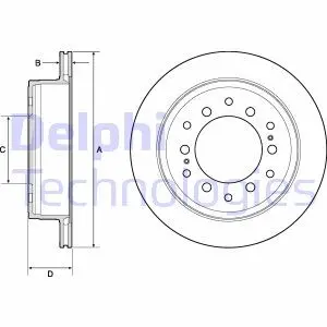 Гальмiвний диск Delphi BG4747C