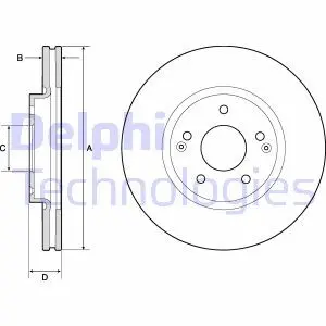Гальмiвнi диски Delphi BG4809C