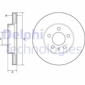 Гальмiвнi диски Delphi BG4963C