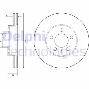 Диск гальмівний Delphi BG4963C