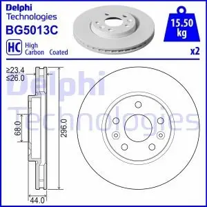 Гальмiвний диск Delphi BG5013C