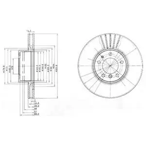 Гальмiвний диск Delphi BG670
