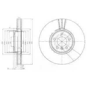 Гальмiвний диск Delphi BG9004