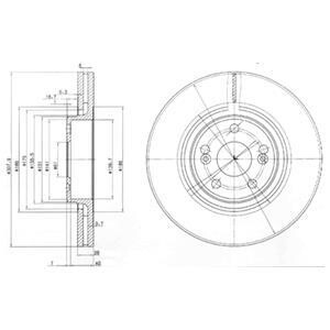 Гальмiвнi диски Delphi BG9016