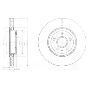 Гальмiвний диск Delphi BG9068