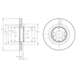 Гальмiвнi диски Delphi BG9104 (фото 1)