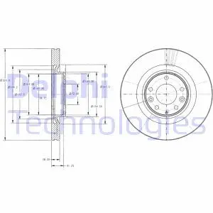 Гальмiвний диск Delphi BG9104