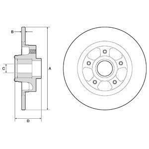 Гальмiвнi диски з пiдшипником Delphi BG9132RS