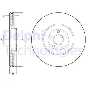 Гальмівний диск Delphi BG9233C