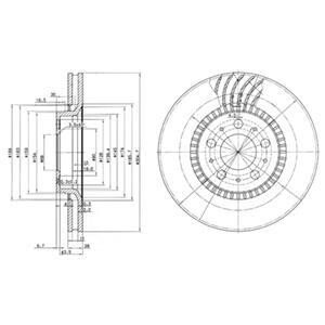 Гальмiвнi диски Delphi BG9514