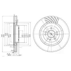 Гальмiвнi диски Delphi BG9759