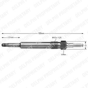 Свiчка накалювання ZN Delphi HDS363