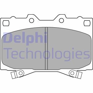 Гальмiвнi колодки дисковi 119mm Delphi LP1308