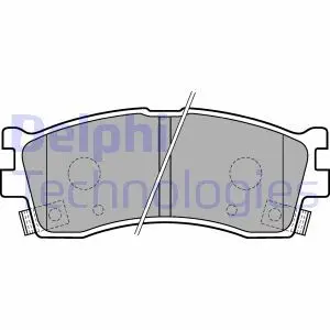 Гальмiвнi колодки дисковi Delphi LP1702
