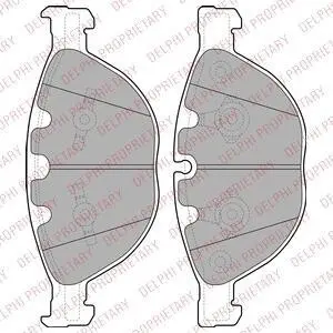 Тормозные колодки дисковые перед.BMW 535d/745-760 02- Delphi LP2041