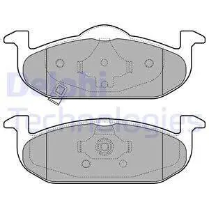 Тормозные колодки дисковые Delphi LP2695