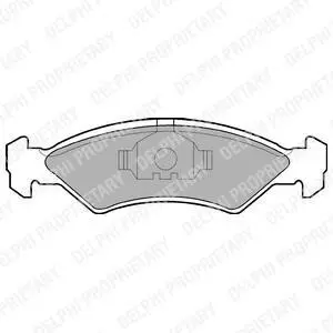 Тормозные колодки дисковые Delphi LP351