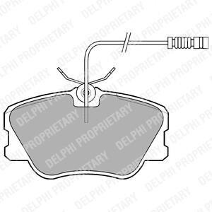 Гальмiвнi колодки дисковi Delphi LP608