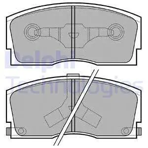Тормозные колодки дисковые Delphi LP626