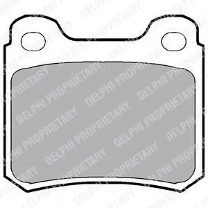 Тормозные колодки дисковые Delphi LP915