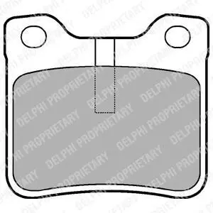 Гальмiвнi колодки дисковi Delphi LP991