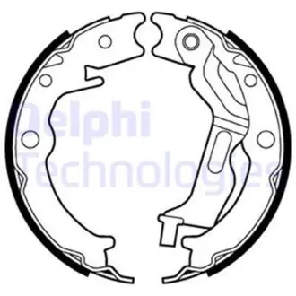 Тормозные колодки барабанные Delphi LS2025