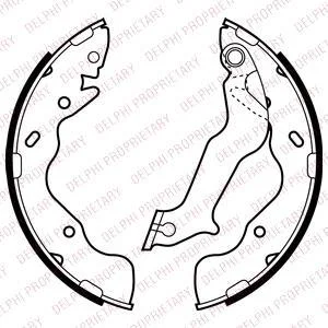 Гальмiвнi колодки барабаннi Delphi LS2059