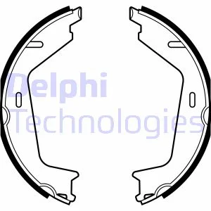 Колодки ручного гальма Volvo S60/XC70/XC90 07- Delphi LS2144