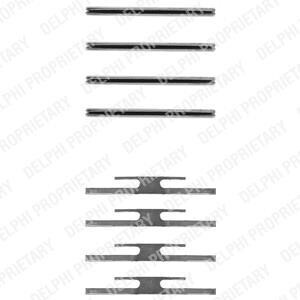 Ремкомплект гальмiвних колодок Delphi LX0055