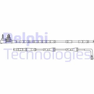 Датчик гальмiвних колодок заднiй Delphi LZ0316