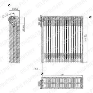 Радiатор кондицiонера Delphi TSP0525153