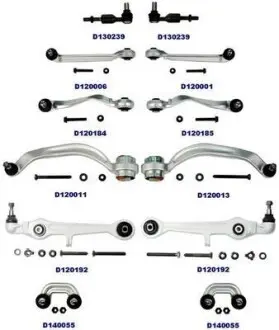 Комплект важелів з накінечниками (конус 16-21mm) VW Passat B5 Denckermann D200003