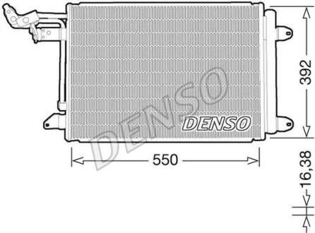 Радіатор кондиціонера DENSO DCN32032