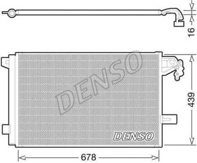 Радiатор кондицiонера DENSO DCN32063