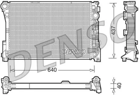 Радиатор охлаждения Mercedes-Benz MB E212 2.2 OM651 DENSO DRM17046