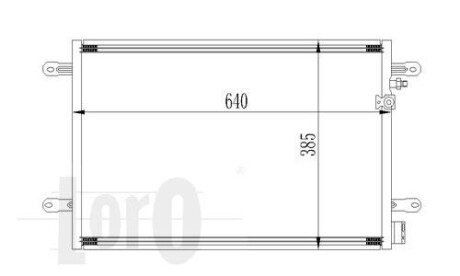 Радіатор кондиціонера Audi A4A6 04- DEPO 0530160026 (фото 1)