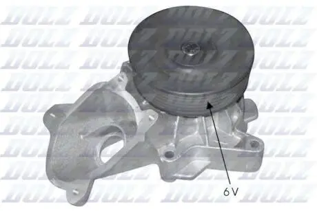 Водяний насос BMW 1 (E81, E87) / 3 (E46) / 3 (E90) DOLZ B224