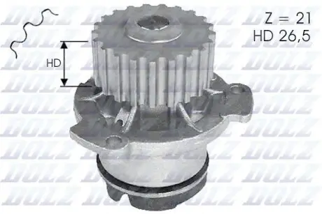 Водяний насос LADA 2108-21099 (круглий зуб) DOLZ L121