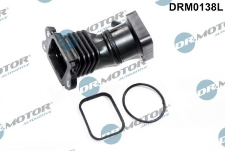 Шланг вентиляції пластиковий з фітингами DR.MOTOR DRM0138L