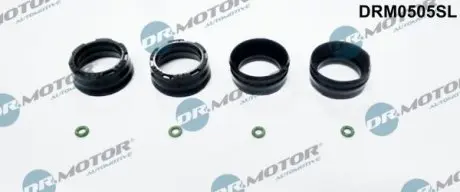 Комплект сальникiв форсунки 4 сальники + 4 ущiльнюючих кiльця DR.MOTOR DRM0505SL