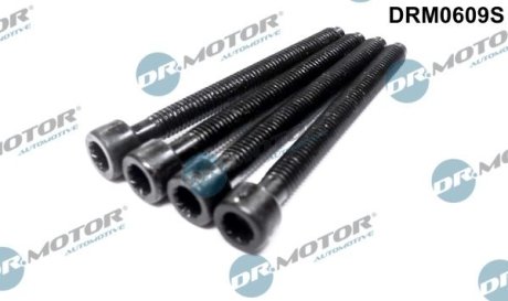 Комплект болтів з головкою системи TORX з чорного металу DR.MOTOR DRM0609S