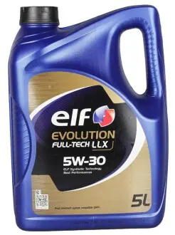 Масло моторное Evolution Full-Tech LLX 5W30 5L ELF 213920