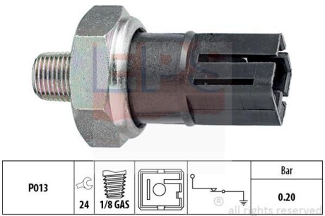 Датчик тиску масла Nissan Suny/Almera 2.0D 00- EPS 1.800.042 (фото 1)