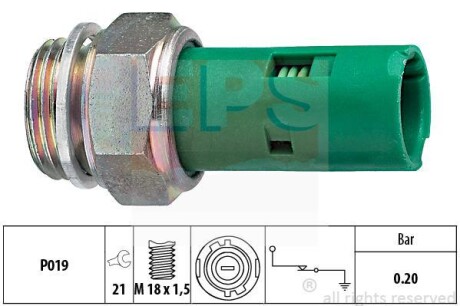 Датчик тиску масла Renault Clio I (B/C57) 01 EPS 1.800.110