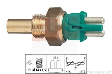 Датчик температуры воды MB OM603 87- EPS 1.830.140