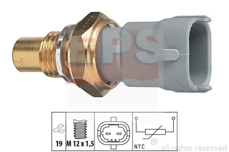 Датчик температури охолоджуючої рідини Opel Vectra B 96- EPS 1.830.268