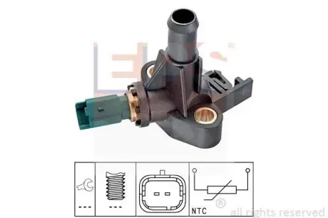 Датчик температури охолоджуючої рідини Fiat Doblo 1.2 01-/Panda 1.2 03- EPS 1.830.318