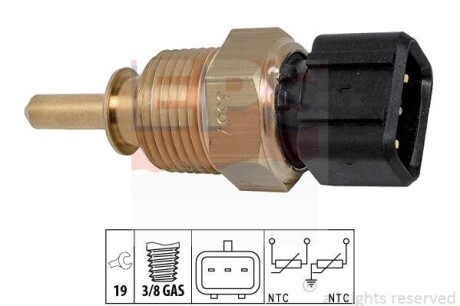 Датчик температури охл.рідини Hyundai Accent, Elantra, Gets, i20, i30, ix35 /Kia Carens, Cerato, Ceed 01- EPS 1.830.367