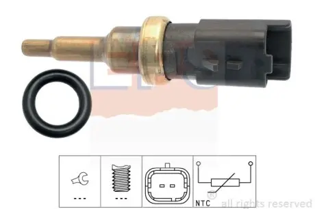 Датчик температури охолоджуючої рідини PSA Berlingo 1.6 09-/C3 1.4 13-/3008 1.6 09- EPS 1.830.399